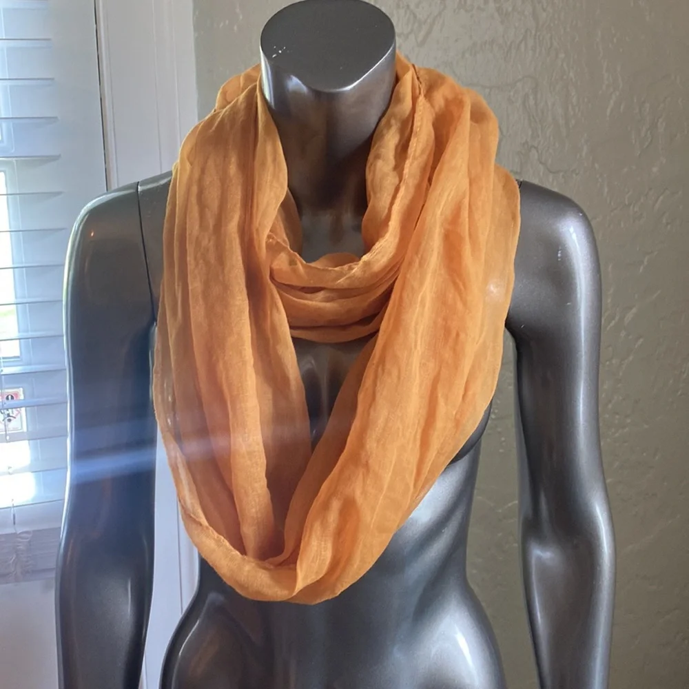 Gold Infinity Scarf - Picture 3 of 5